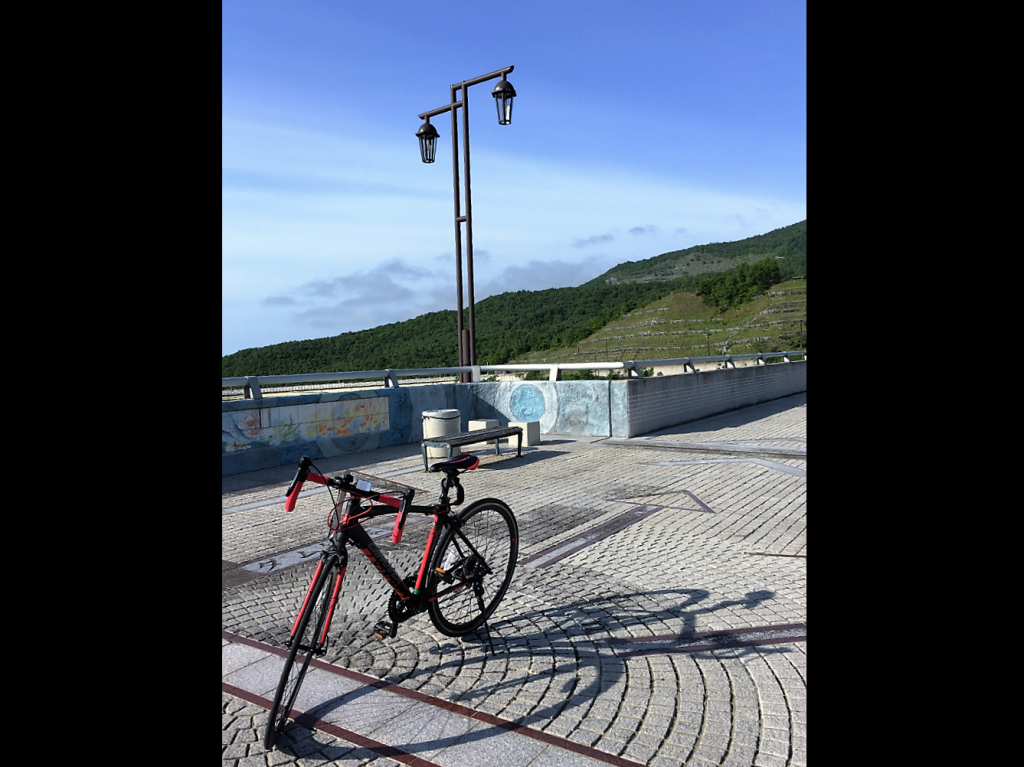 朝里ダム　ロードバイク